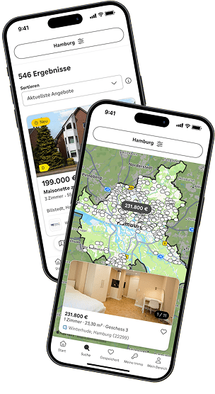 Kartenansicht mit Filteroptionen